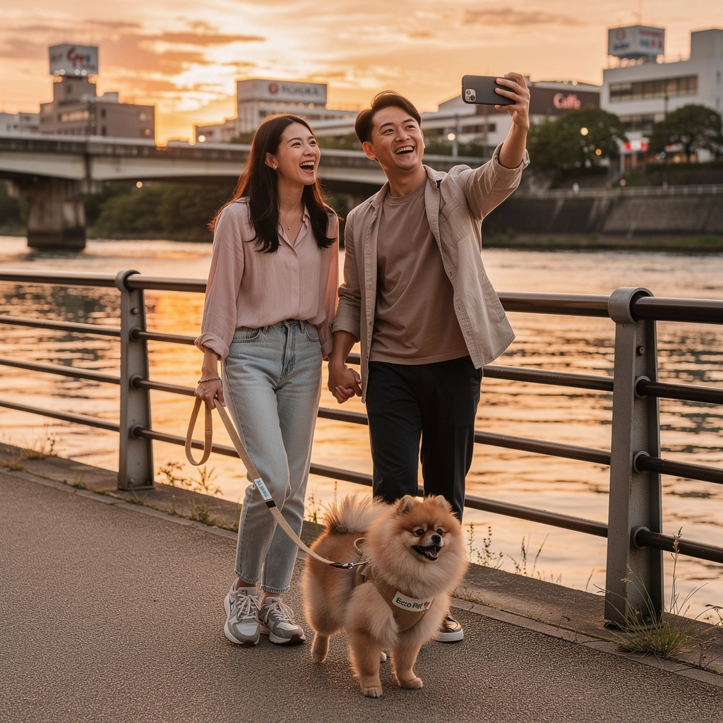 ペットの美容院でトリミングされている犬の様子